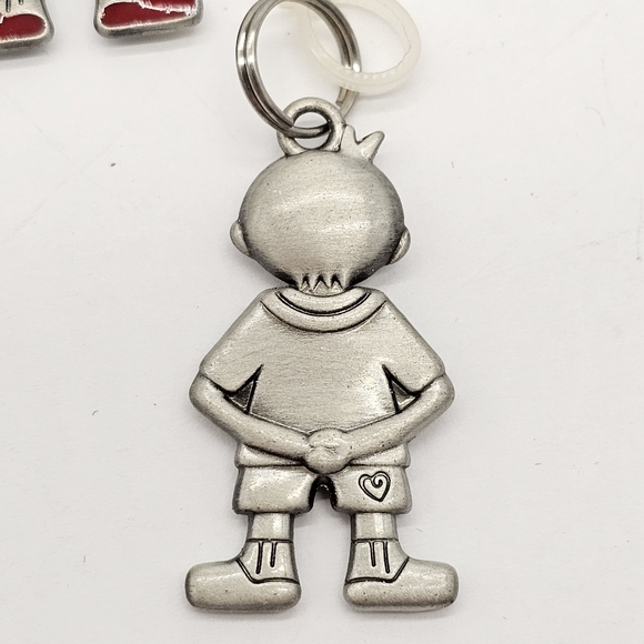 COPY - Ganz Silver Enamel Shirt Charm Pendant Boy Monogram Letter M Initial Nam… - Picture 3 of 3